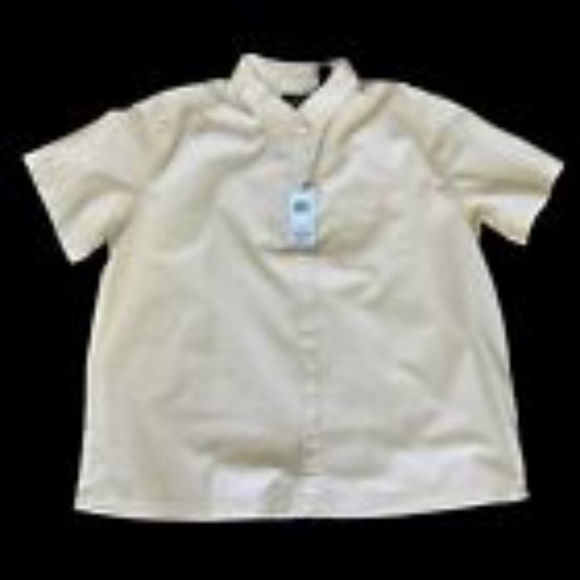 Dockers short sleeve button up regular fit blouse size S - Picture 4 of 8